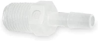 Adapter, Thread To Barb, PVDC, 1/4 In, PK5
