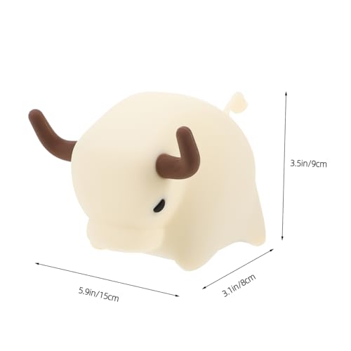 Lámpara de mesa LED recargable con diseño de vaca USB miniatura 2