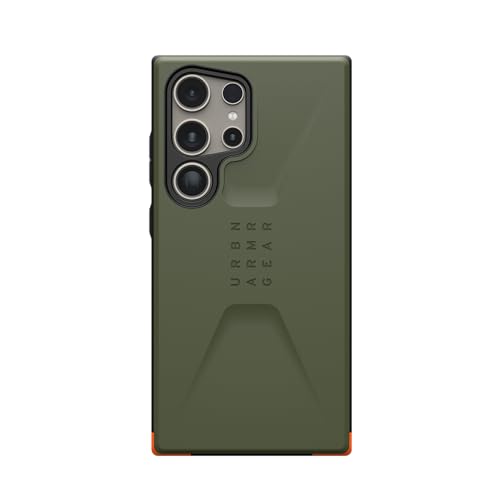 Urban Armor Gear Galaxy S24 Ultra Case, Civilian Rugged Slim Fit Shockproof Protective Case/Cover Designed for Galaxy S24 Ultra 5G (6.8-Inch) 2024 - Olive Drab