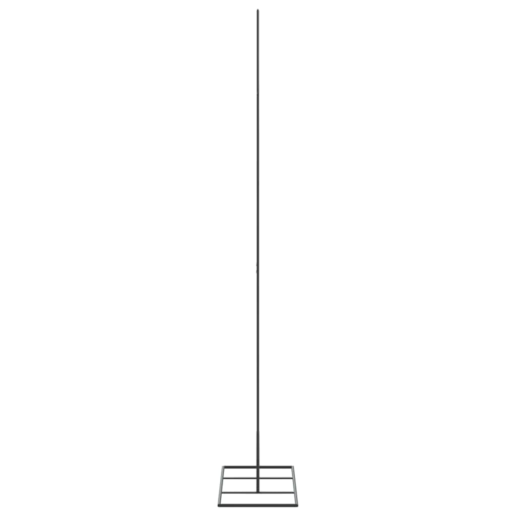 Arbre de Noël en métal Noir 150 cm avec 5 Couches et 25 Crochets pour décoration DIY Stable et Peu encombrant idéal pour guirlandes Lumineuses et Boules de Noël