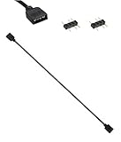 Besvalo RGB Extension Cable 3 Pin, 20 Inches Computer Motherboard ARGB Interface Extension Cable Female Connetor, 5V Argb 3-Pin Connector 1-1