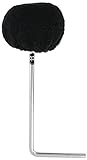 Meinl Percussion Woolly Beater Zubehör - L-förmiger Kunstpelz-Schlägel für Fußpedale - Kunstpelz / Schaumstoff, Schwarz (BBB4)