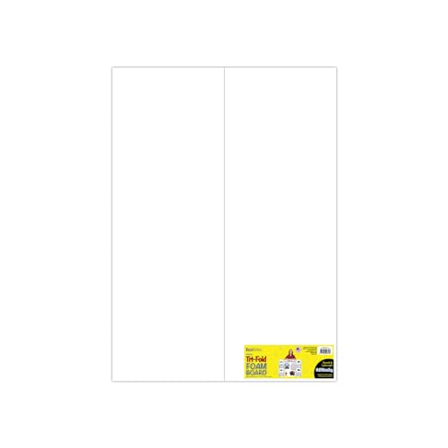 Royal Brites Premium Tri-Fold Foam Presentation Board 28â€ x 40\", Tri-fold Display Board for School Presentation & Science Fair Project, Pack of 5