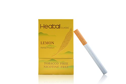 HEABAL Herbal Cigarettes - Nicotine Free & Tobacco Free 20/Pack (Lemon) HEABAL Herbal Cigarettes - Nicotine Free & Tobacco Free 20/Pack (Lemon)