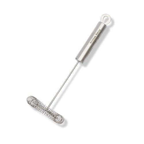 Heirloom Swedish Sauce and Gravy Whisk for Easy Mixing | Durable Stainless Steel with Ergonomic Handle | Ideal for making gravies, sauces, custard, pie filling. Whisks for Cooking