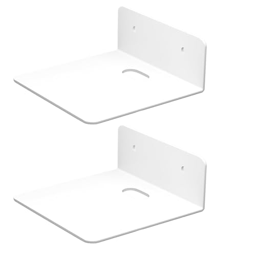 Générique Support Murale pour Caméra | 2 Étagères Adhésives en Acrylique | Étagères Maison pour Téléphone Routeur Projecteur Moniteur | Chambre...