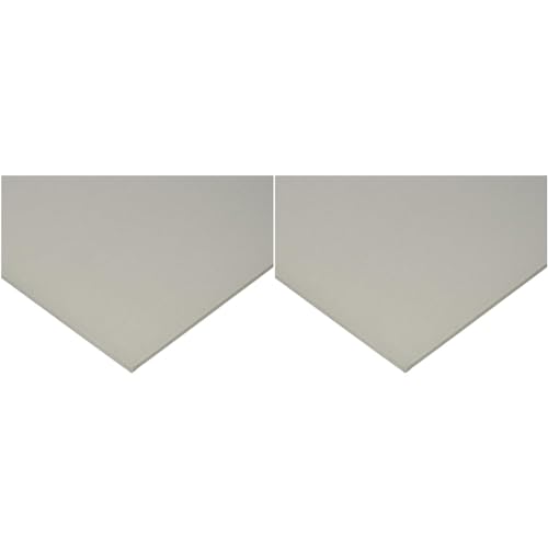 和気産業 ピタフォーム 低反発スポンジ 灰 約5X300X300mm バイクシート 防振材 衝撃吸収 PTF006 1枚入り (× 2)