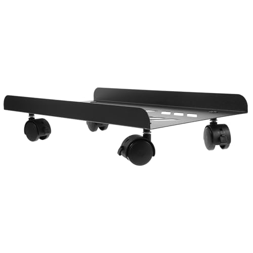 Support tour PC mobile noir antidérapant léger et polyvalent pour bureau