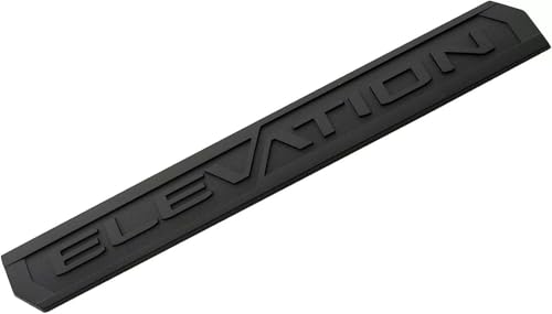 Image of 6Pc Elevation Sierra Bed X31 Emblem Door Tailgate 3DBadge Nameplate Replacement for 2019-2023 Gen Sierra 1500 (Matte Black)