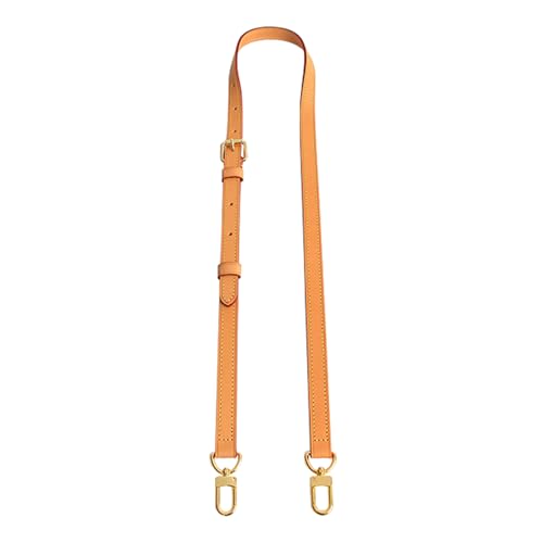 Image of Genuine Vachetta Leather Shoulder Bag Strap Crossbody Replacement Adjustable for Speedy Handbag or Purse(Deep Beeswax-Width:0.70in&Adjustable Length:39.4-47.2in)