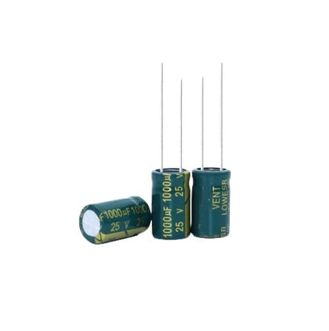 Condensateur radial 1000uf 25V haute fréquence miniature 10x16mm pour projets DIY, lot de 200