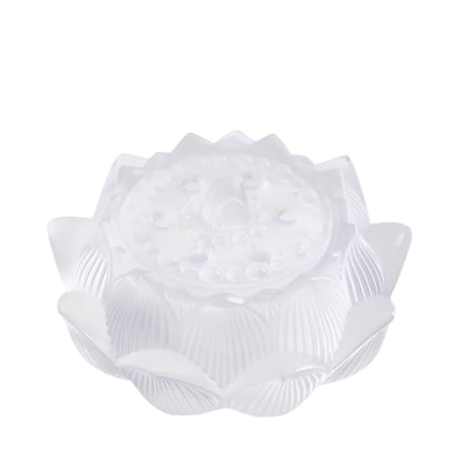 Aeroor香炉室内用ロータスデザイン お香立て 線香立て お香たて バーナーガラス香蓮デザインホルダー お香置き 心を落ち着かせてくれる グッズ ヨガ 瞑想 香道 仏具 (カラー2)