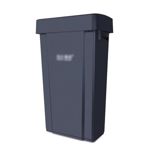 Poubelles d'extérieur au design épuré en plastique robuste avec rabat basculant