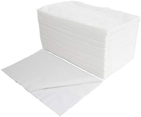 70ร40 Disposable Hair Drying Towels โ Smooth Viscose and Polyester Fabric โ Face Cloths, Body Wipes, Makeup Remover Pads โ Hairdressing - Absorbent and Hygienic โ 45 gsm โ 100 Pieces