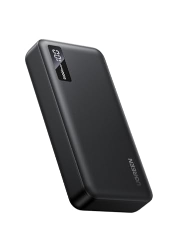 UGREEN モバイルバッテリー 20000mAh大容量 3台同時充電 USB-A×2 USB-C×1 PD 20W 22.5W 急速充電 パススル...