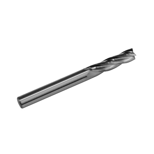 Image of Square End Mill JESTUOUS Carbide 4 Spiral Flute Drill Bits 1 /4 inch Shank Dia.1 Cut Length for Milling Metal,1 Piece