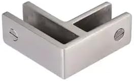 CRL GBC90BS Brushed Stainless 90 Degree Glass Bracing Clamp