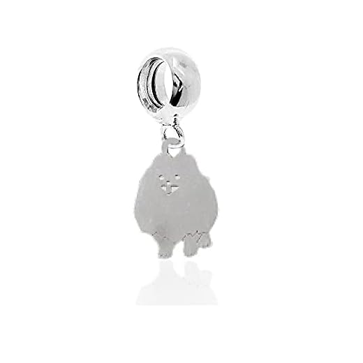 Berloque Cachorro Lulu da Pomerânia Spitz Alemão em Prata 925