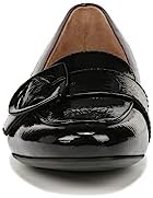 Naturalizer Womens Kayden-Moc Slip On Buckle Detail Loafers Black Patent 8.5 M | Image 2