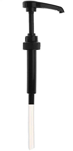 Black Coffee Syrup Pump for 750ml Bottles (Pack of 1) | Universal Fit Torani, Monin (1 Liter Plastic Bottle Only), DaVinci, Jordan's Skinny, and Upouria