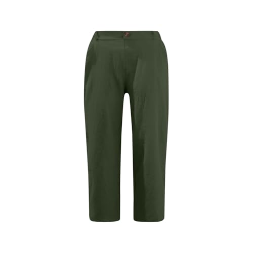 Generic Summer Knee Length Pants for Women Vacation Cropped Trouser Beach Casual Capri Pants Trendy Beachwear Capris Clothes2