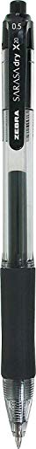 Bolígrafos Gel Retráctiles Zebra Sarasa X20 0.5mm Negro Pack 20 miniatura 2