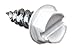 SCREWIT Brand #8 x 1/2 inch Gutter and downspout Colored Zip Screws with 1/4 inch Head (25 Pack) (White)