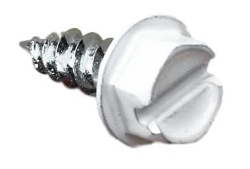 SCREWIT White Gutter Screws #8 x 1/2 Inch – Downspout & Zip Screws, Self-Drilling Sheet Metal Screws with 1/4" Hex Head, Color-Matched for Gutter Repair & Installation (500 Pack)