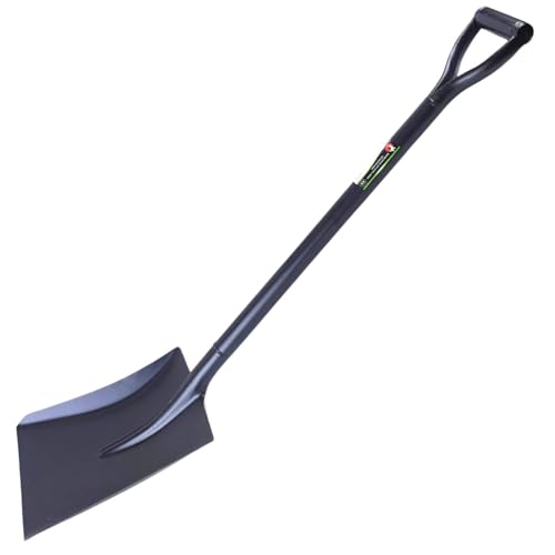 Easy Shopping Black Full Metal Shovel/Spade for Gardening Digging and Builder Work Square Head D -Grip Handle Light Wight