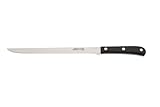 Arcos Cuchillo Jamonero Profesional - Acero Inoxidable Nitrum 250 mm - Mango Resistente POM Negro - Corte Preciso y Duradero - Ideal para Cocina y Chef
