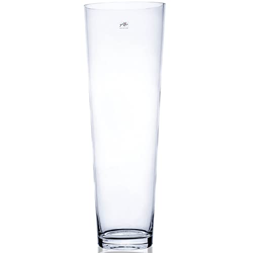 Glasvase CONICAL Glas Vase Tischvase Blumenvase konisch 50 cm
