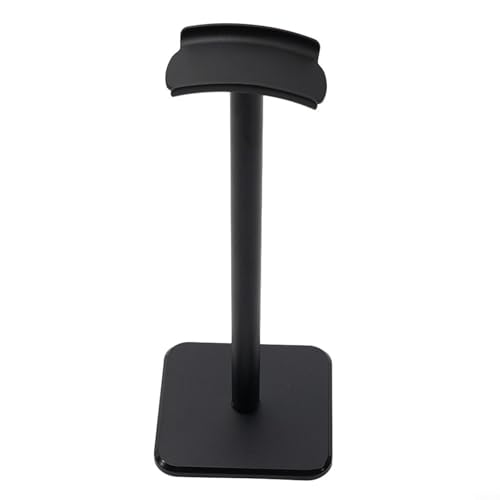 Heavy Base Gaming-Kopfhörer-Ständer mit Gummifüßen, Aluminium und Kopfhörer-Display für kabelgebundene und kabellose Kopfhörer, hält den Arbeitsplatz ordentlich (schwarz)