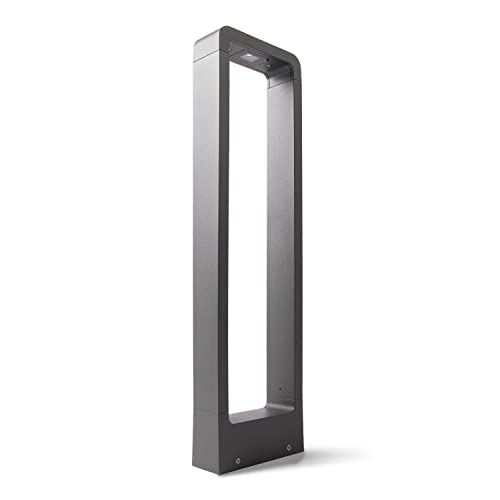 Paco Home LED Lámpara Exterior Decoración Jardín Camino Bolardo Caseta Lámpara De Pie E27 Led IP54, Farbe_MuVa:Tipo 1 - LED, Luminarias forma_Tamaño:65cm Cover