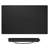 TIASUSAN Large Board Game Mat(Black, 3.5'x5.5'), Anti-Slip, Noise-Reducing Table Cover for Board Games, Poker, Mahjong, Dominoes, Dice and Card Games