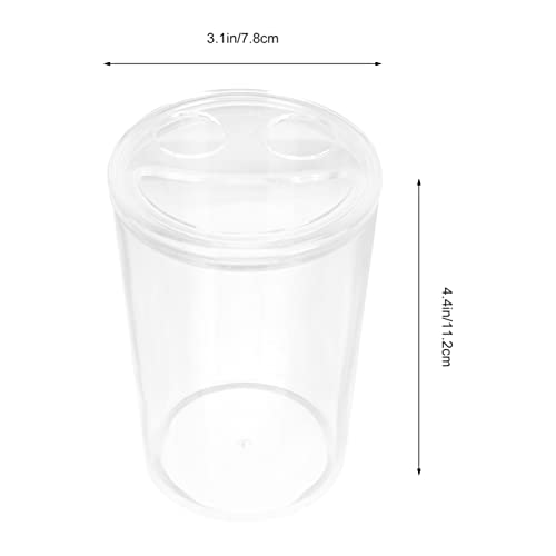 Beaupretty Conjunto de garrafa de banheiro para lavar à mão, kit de escova de dentes, caixa de coton