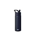 Simple Modern 18 oz Summit Water Bottle with Straw Lid - Gifts for Kids Hydro Vacuum Insulated Flask Double Wall Liter - 18/8 Stainless Steel -Deep Ocean
