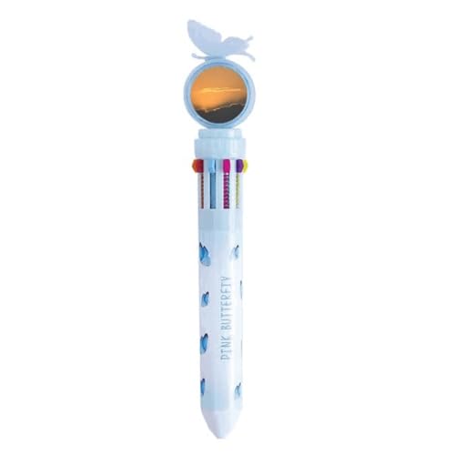 Stylo à bille rétractable multicolore écriture fournitures scolaires nuages foncés
