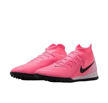 Nike Phantom Luna II Academy TF Pink Black White Sunset Pulse Black Men's Soccer Shoes Cleats FJ2566-600 Size 10.5