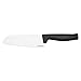 Fiskars Cuchillo Santoku, Elegantes Design, Longitud total: 29,1 cm, Acero inoxidable/Plástico, Hard Edge, 1051761