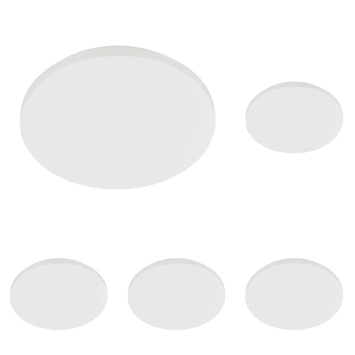 Plafonnier LED blanc Ø 31 cm Eglo Pogliola résolvant les zones d'ombre dans le couloir