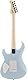 Yamaha Pacifica 112V Hochwertige E-Gitarre in elegantem Design für Einsteiger und Fortgeschrittene, mit 2 online Gitarrenstunden bei einem Lehrer der Yamaha Music School, in Ice Blau