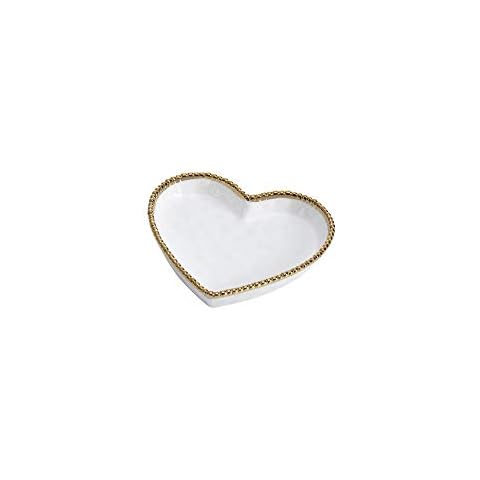 Pampa Bay Love is in the Air Medium Heart Dish (1, White) Cover