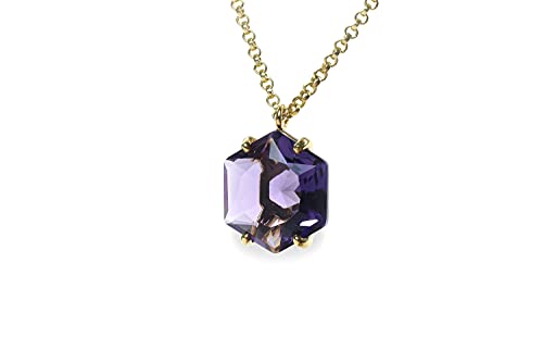 Collier à pendentifs violet en or de haute joaillerie créateur