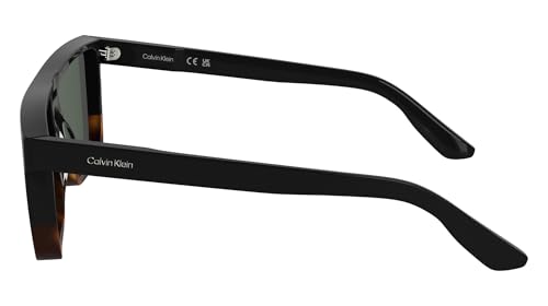 Lunettes de soleil Calvin Klein CK25501S noires et havane - 3