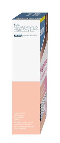 sanotact® Kollagen Komplex Pulver | 200 g | Typ I & III Kollagenpeptide | + Vitamin C, Niacin & Biotin für schöne Haut¹… – Ansicht 4