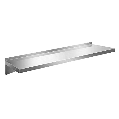 floating shelves stainless-steel