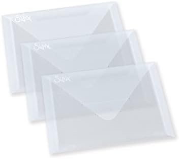 Sizzix Plastic Envelopes 654452, 3 Pack, 17.5cm x 12.7cm