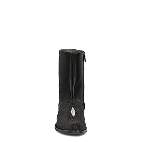 FRANCO CUADRA Men's Dress Boots in Genuine Stingray Leather Black3