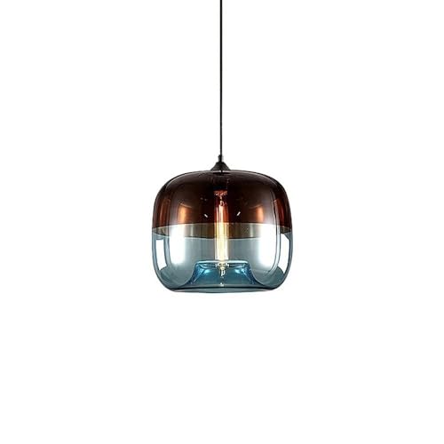 Lustre à fil réglable et suspension nordique en verre vert pour design de salle à manger