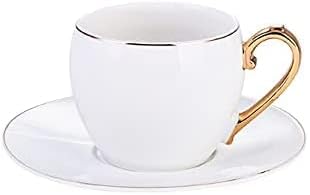 Karaca Iznik Set of 2 Tea Cups Coffee Service for Espresso Cup and Saucer, Robust Mocha Cup, Thick Drinking Rim, Espresso Cups, Porcelain Set